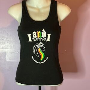 Landi Black Racerback Tank Top Women's Size Medium Sleeveless Activewear